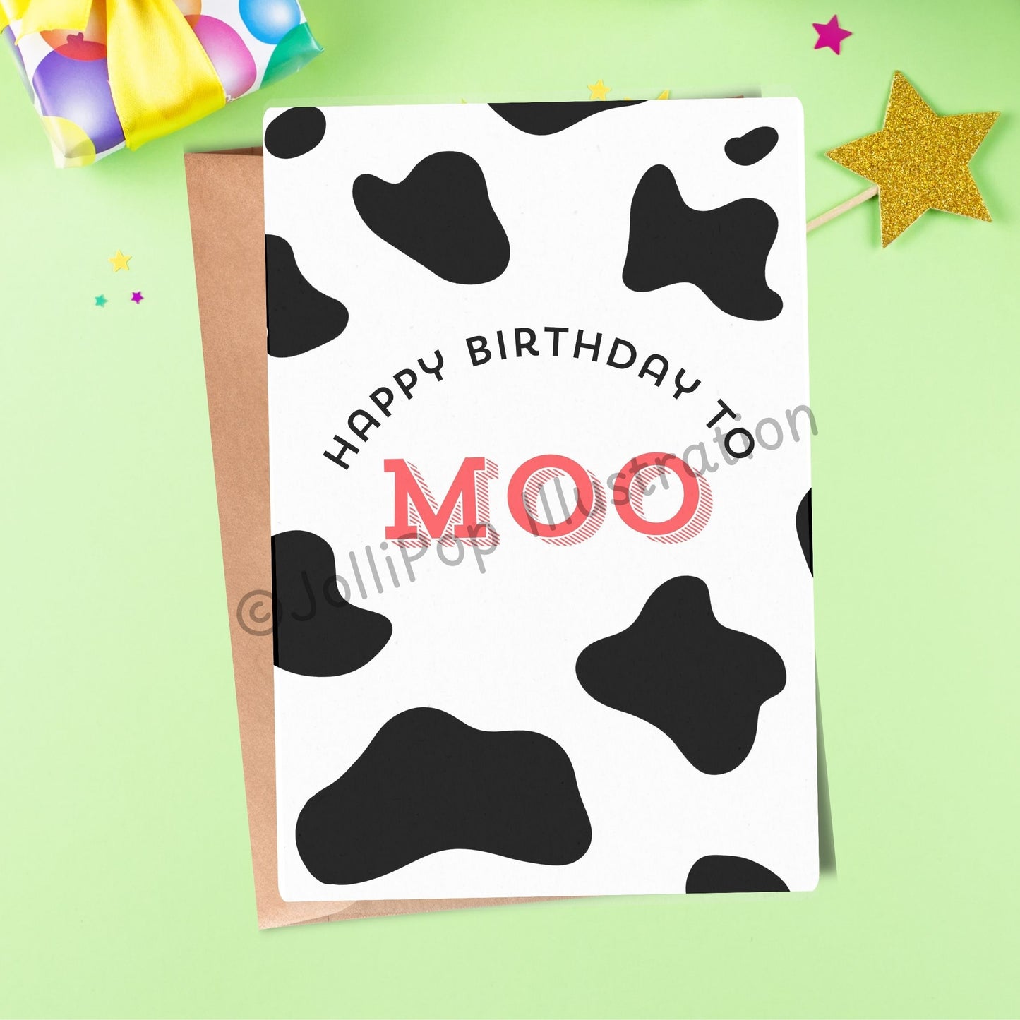 Birthday - Happy Birthday To Moo - Greeting Card