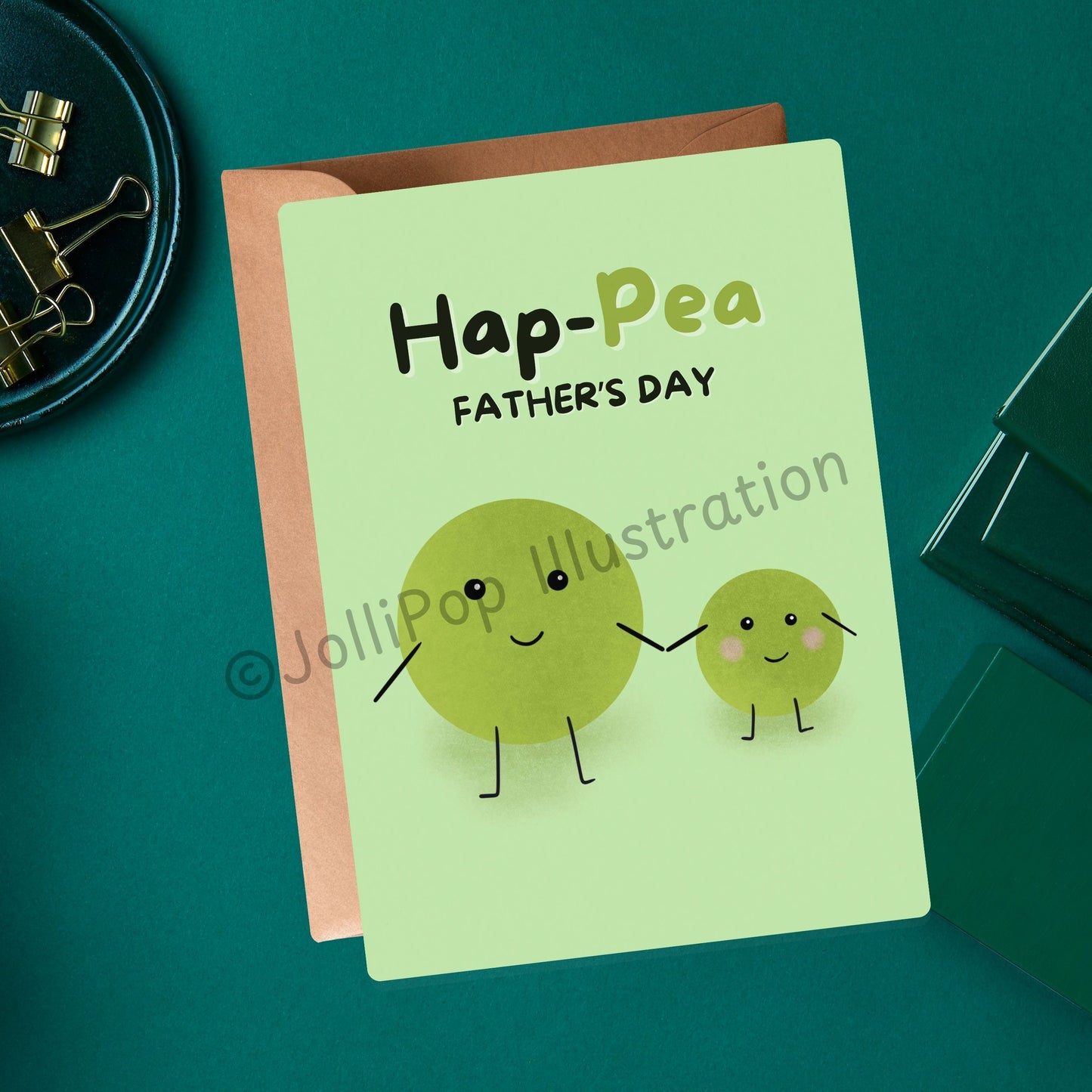 Father's Day - Hap-Pea Father's Day - Greeting Card