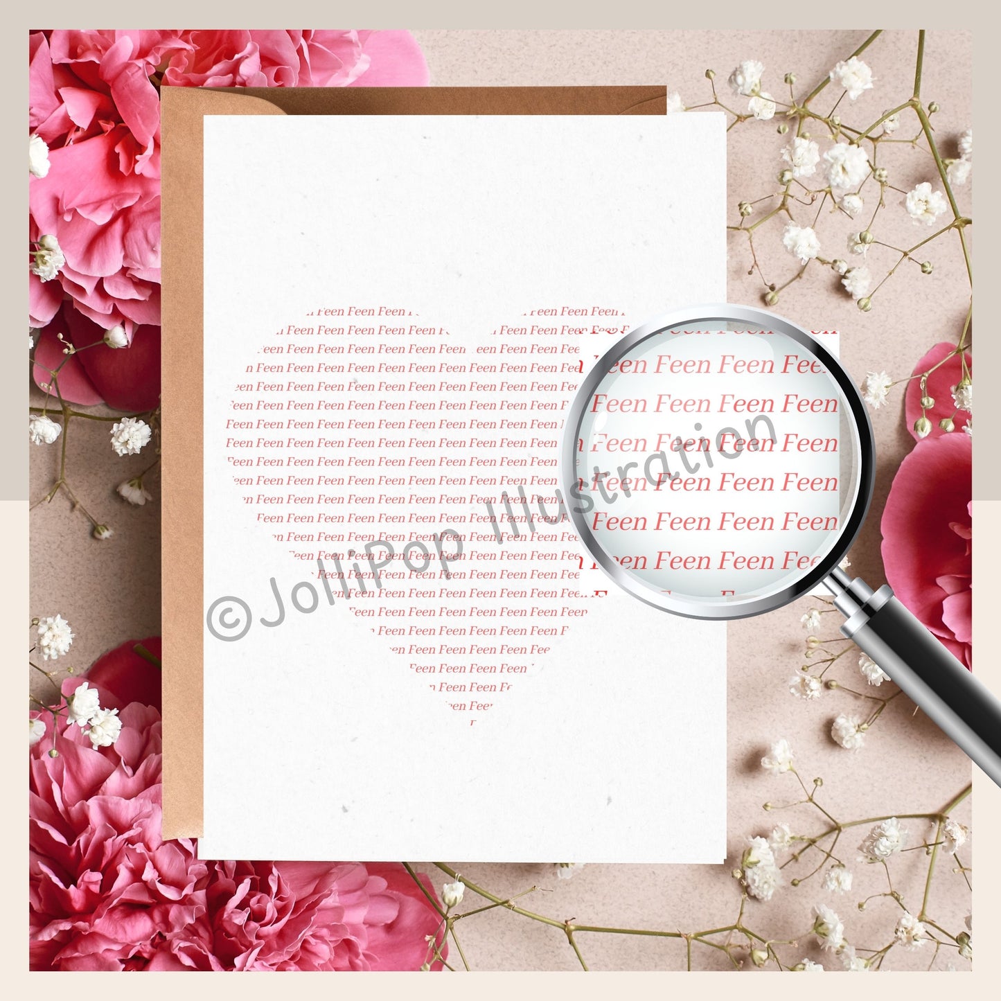 Cork - Feen Heart - Greeting Card