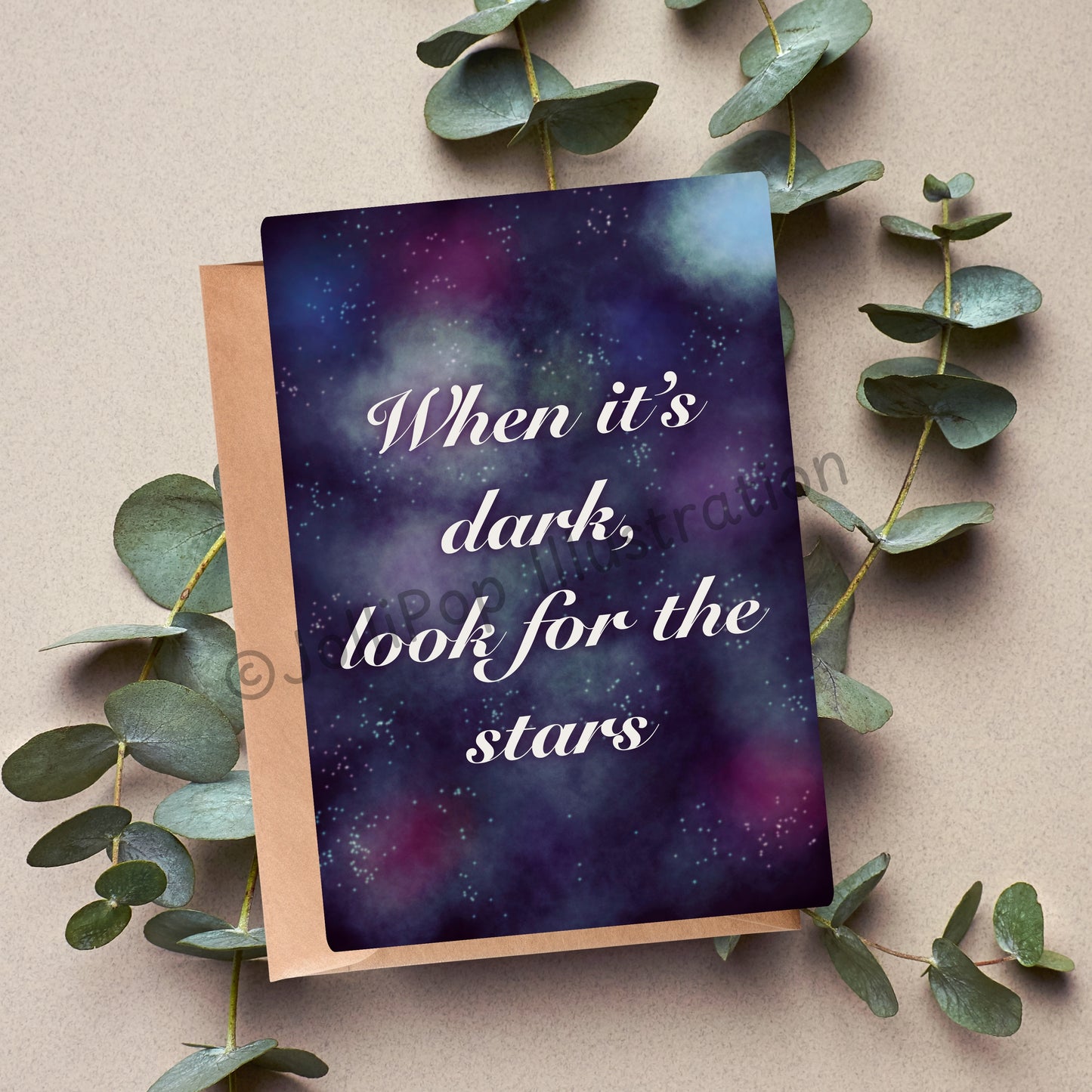 Quotes - Look For The Stars Greeting Card