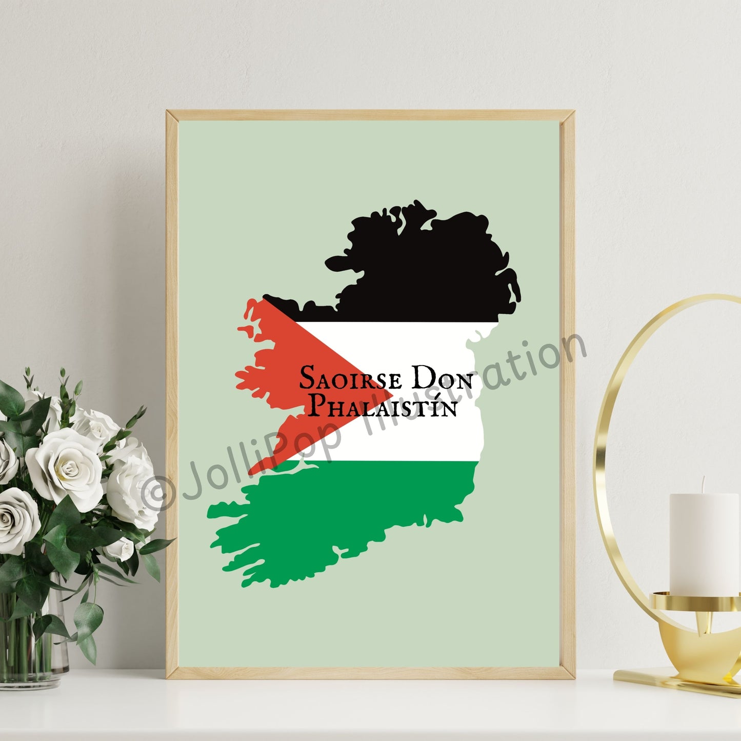 Saoirse Don Phalaistin - Wall Print - Unframed