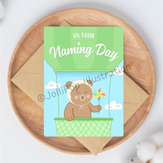 Baby Card - Naming Day - Greeting Card