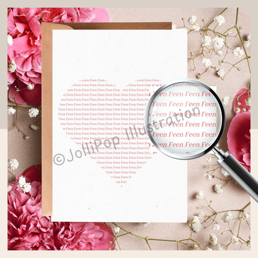 Cork - Feen Heart - Greeting Card
