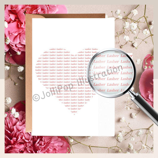 Cork - Lasher Heart - Greeting Card
