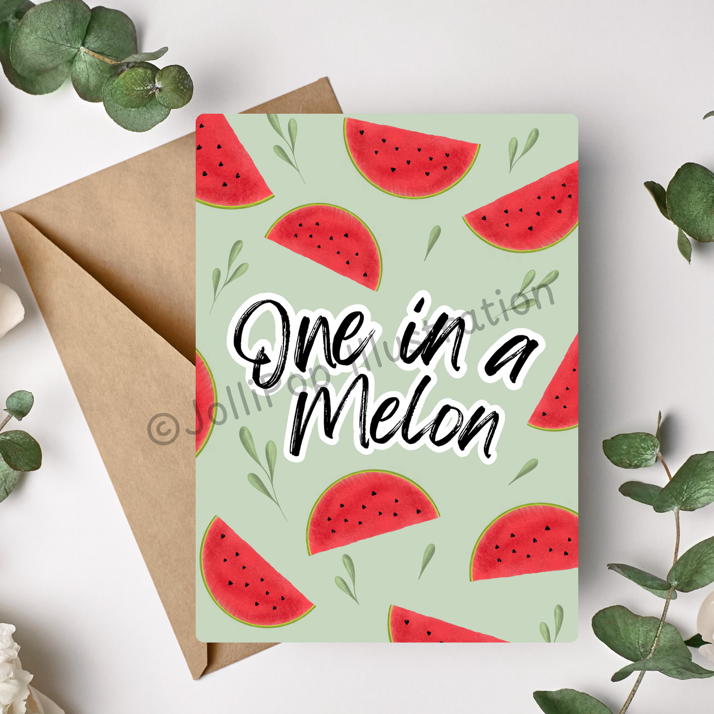 Palestine - One In A Melon - Greeting Card
